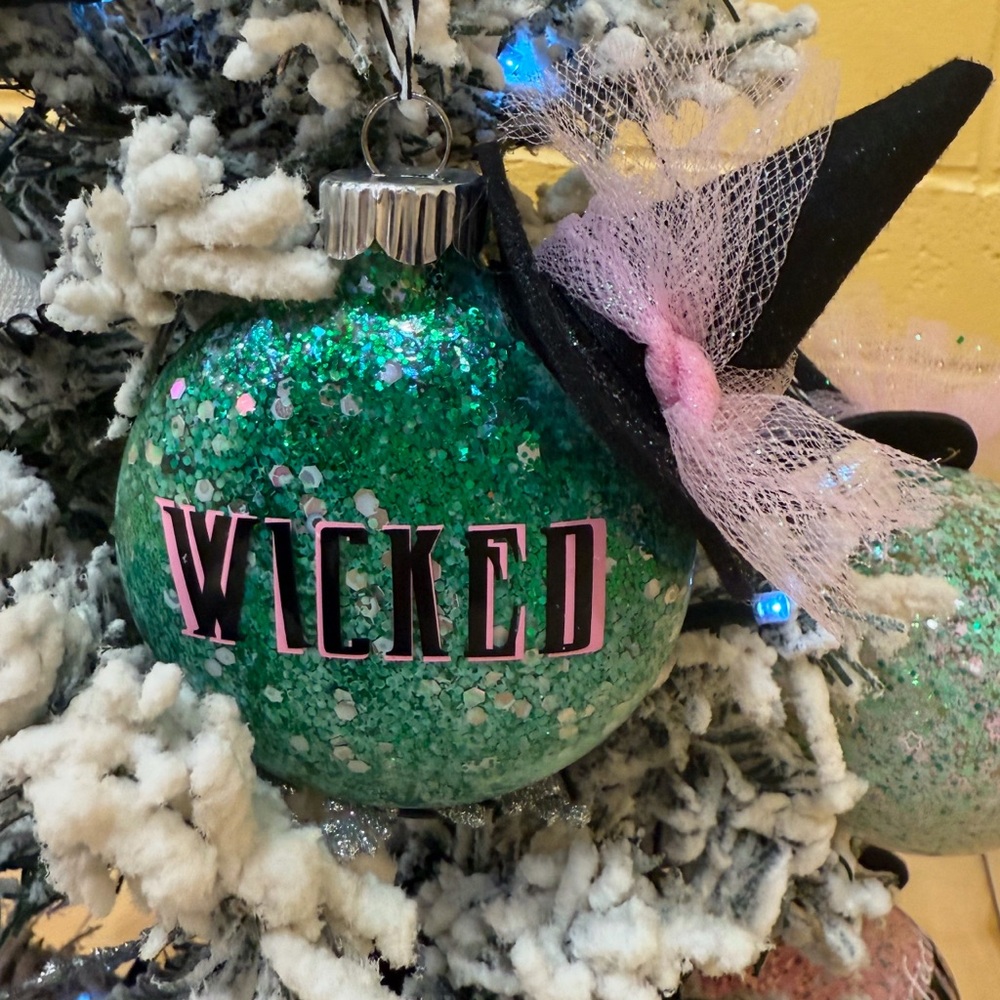 Wicked the movie Ornaments